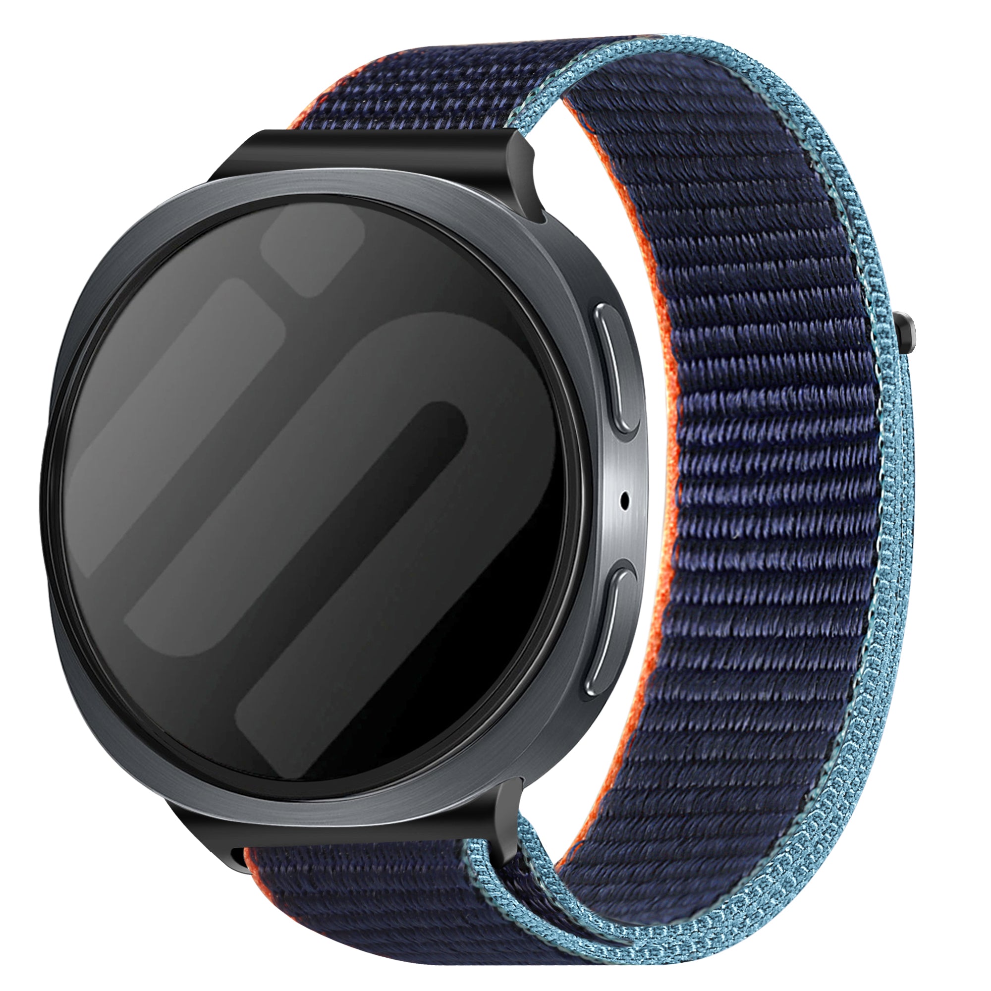 Bracelet nylon Samsung Galaxy Watch 8 Classic (bleu foncé mix)