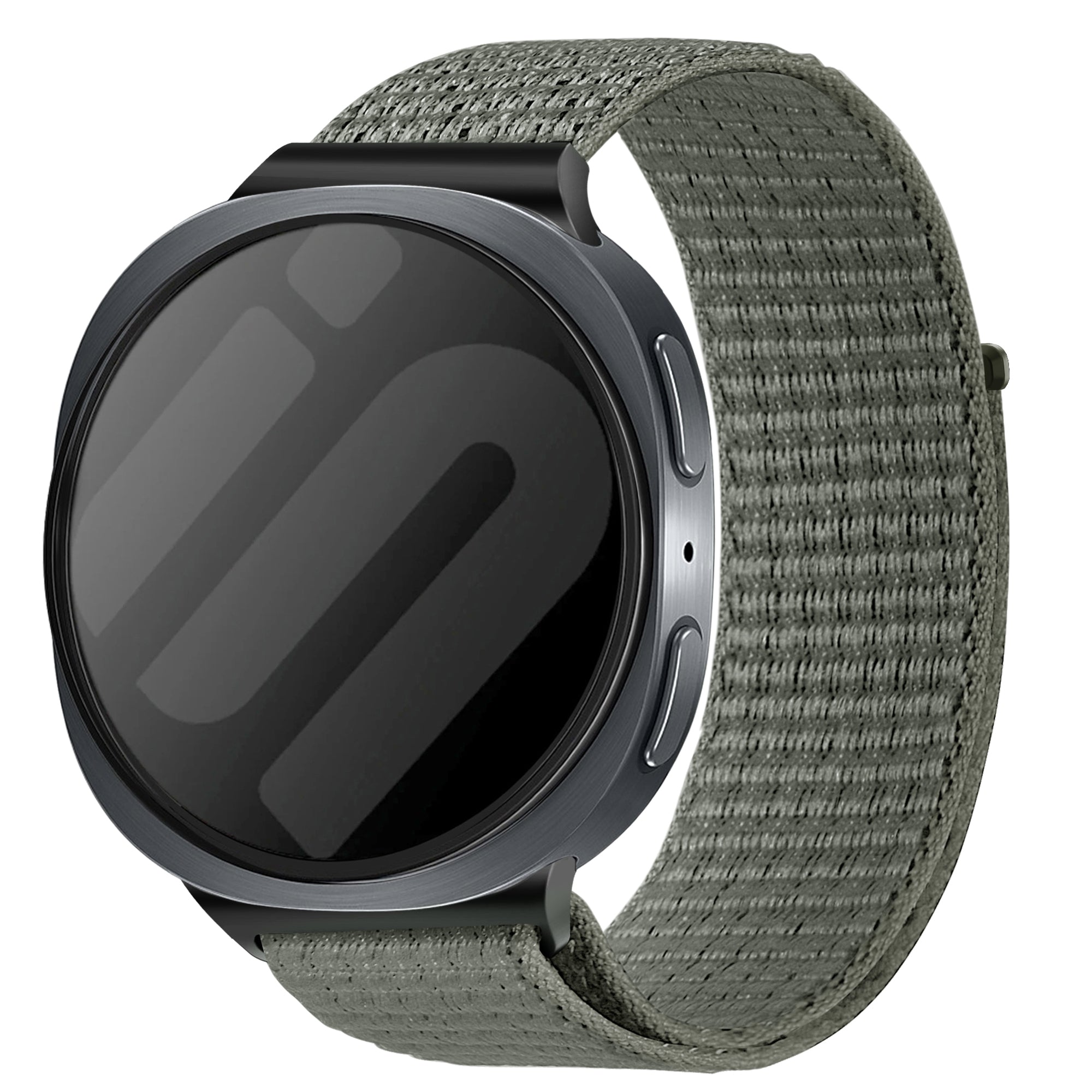 Bracelet nylon Samsung Galaxy Watch 8 - 44mm (gris-vert)
