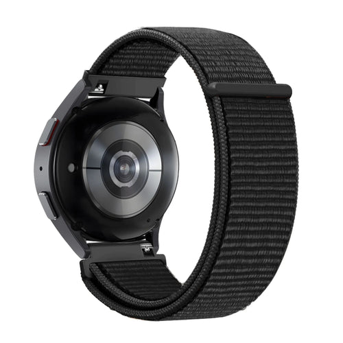 Bandz Pebble Round 2 - 20mm Nylon Loop Strap (Black)