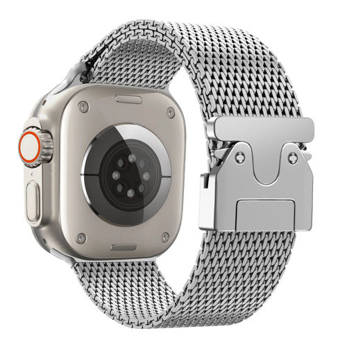 Bandz Bracelet Milanais Loop avec P-buckle Apple Watch (argent)