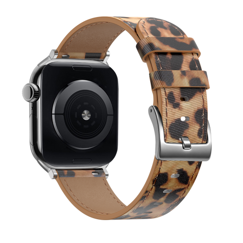 xoxo Wildhearts Bracelet cuir Apple Watch (léopard)