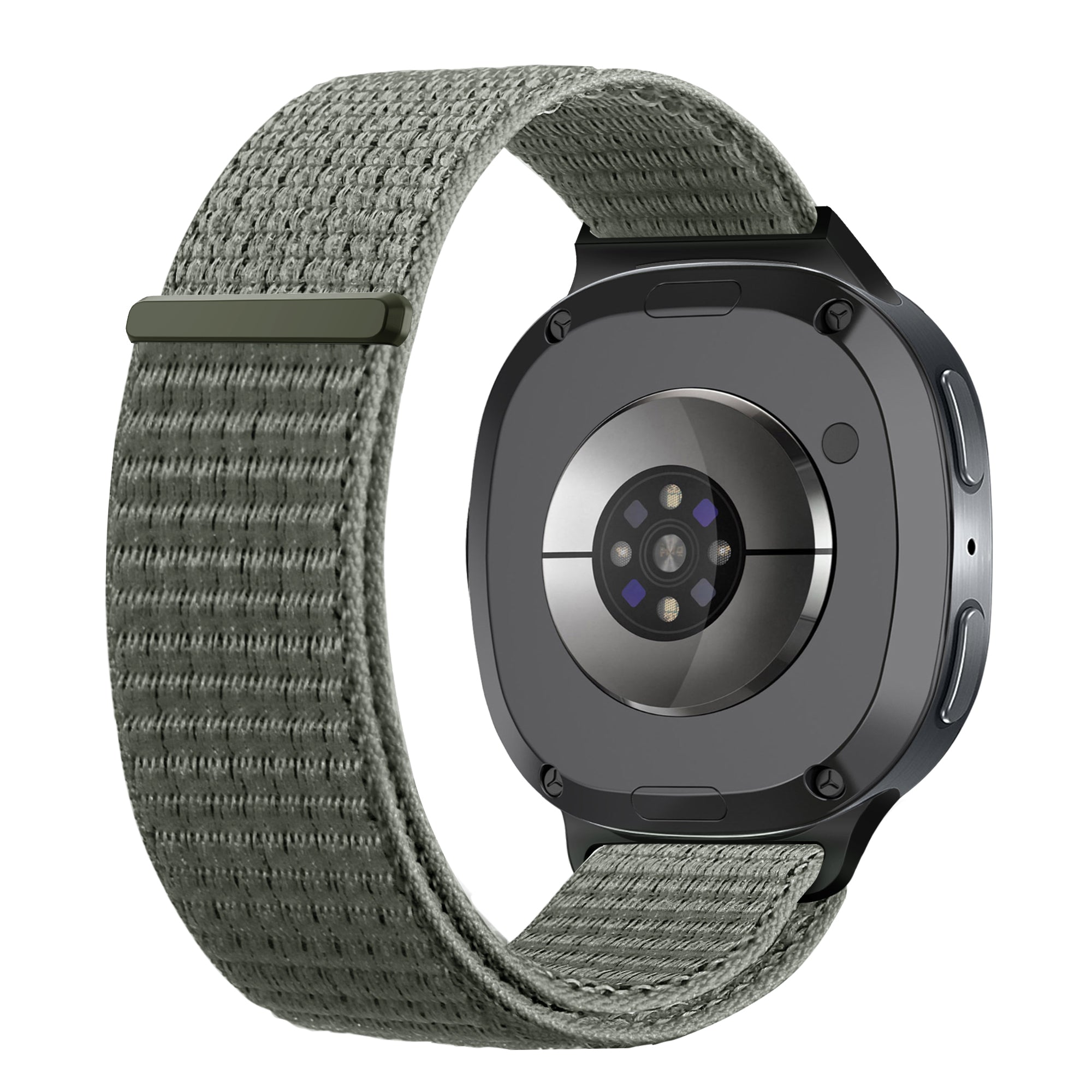 Bracelet nylon Samsung Galaxy Watch 8 - 44mm (gris-vert)
