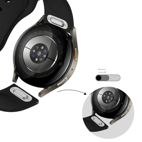 Bandz Bracelet sport 'Easy Fit' Huawei Watch 5 - 42mm (noir)