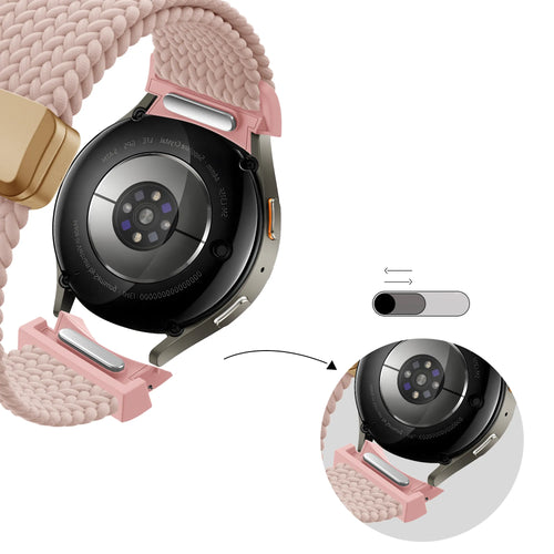 Bandz Bracelet trensé 'Easy Fit' Samsung Galaxy Watch 4 40mm (rose)