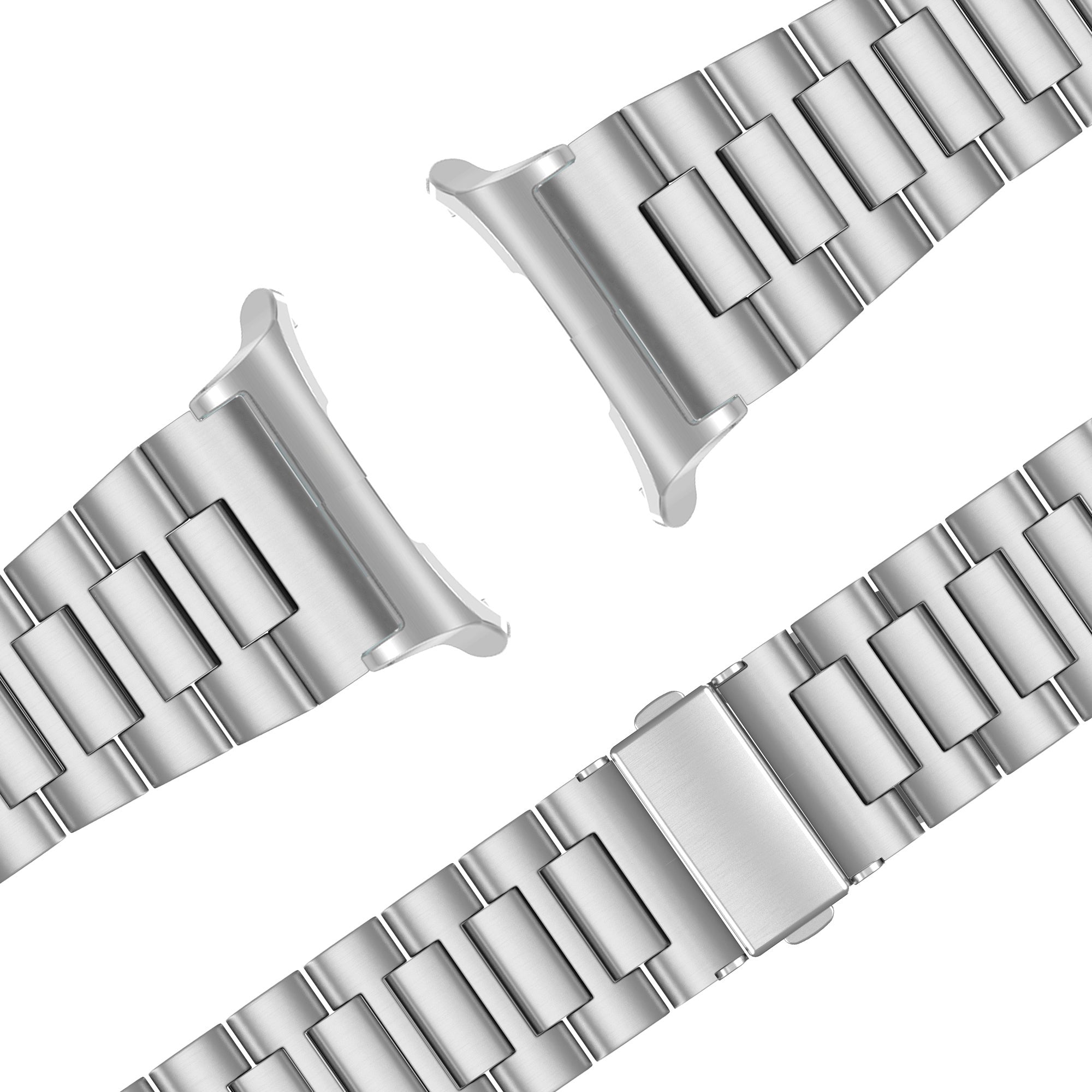 Bandz Samsung Galaxy Watch Ultra Steel Link Strap 'Deluxe' (Silver)