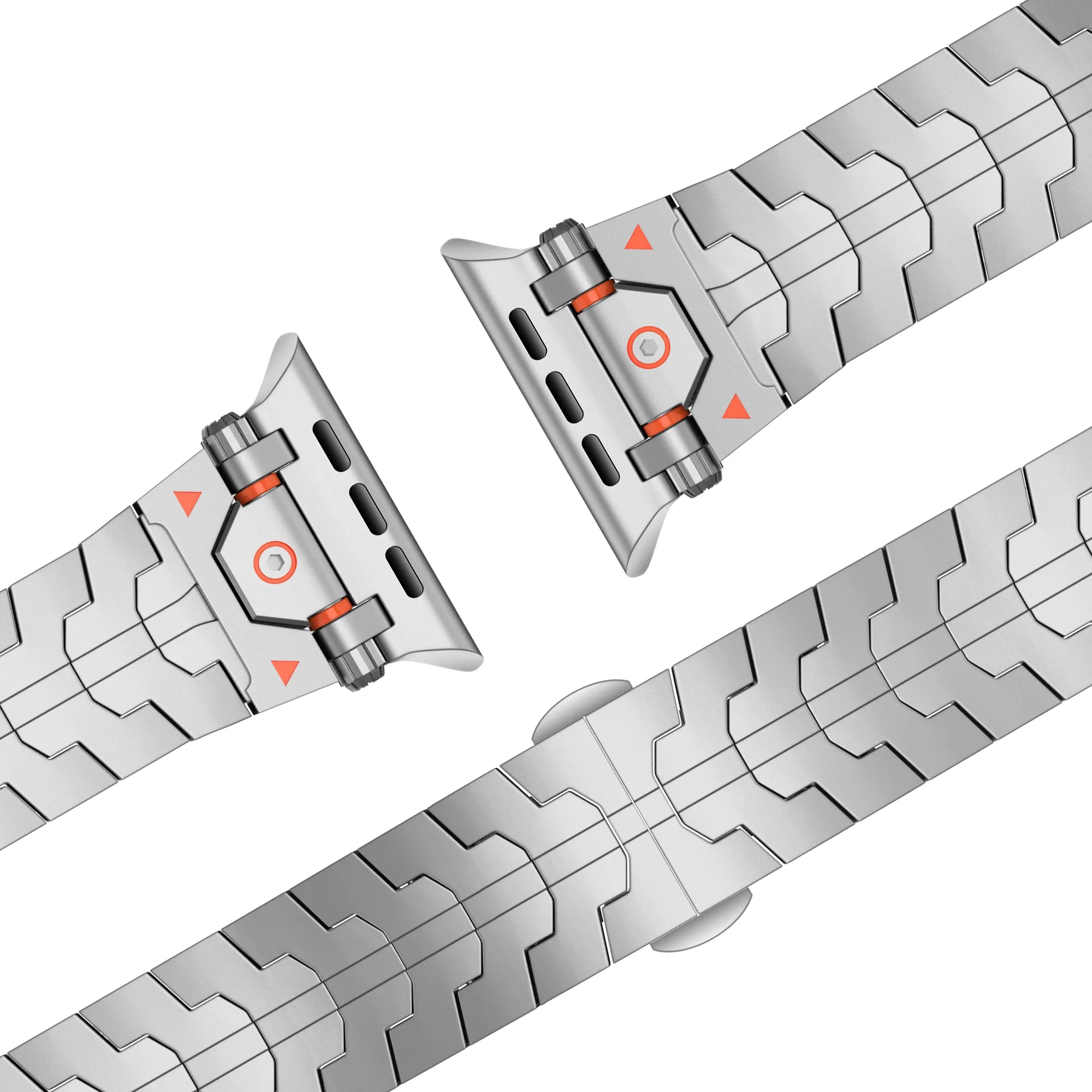 Bandz Bracelet acier granulé 'Deluxe' Apple Watch (argent)