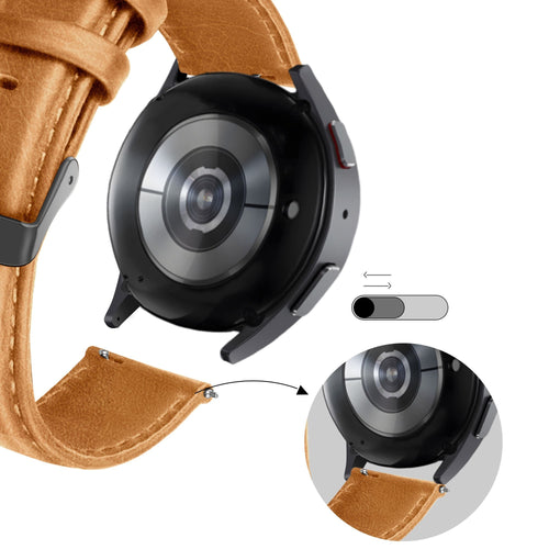 Bandz Bracelet cuir 'Classic' Huawei Watch GT 7 Pro (marron)
