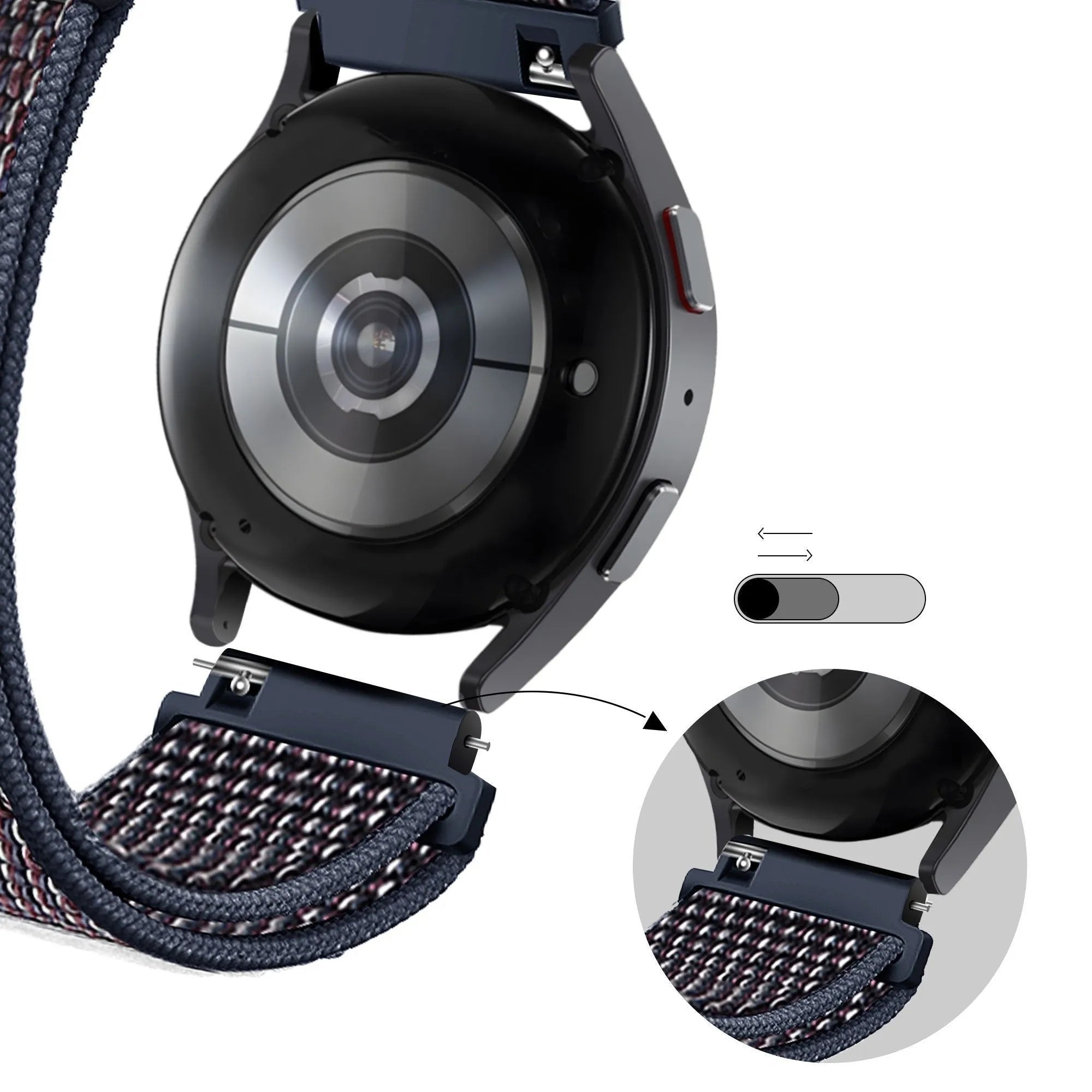 Bandz Levowatch Edgy Nylon Loop Strap (Indigo)