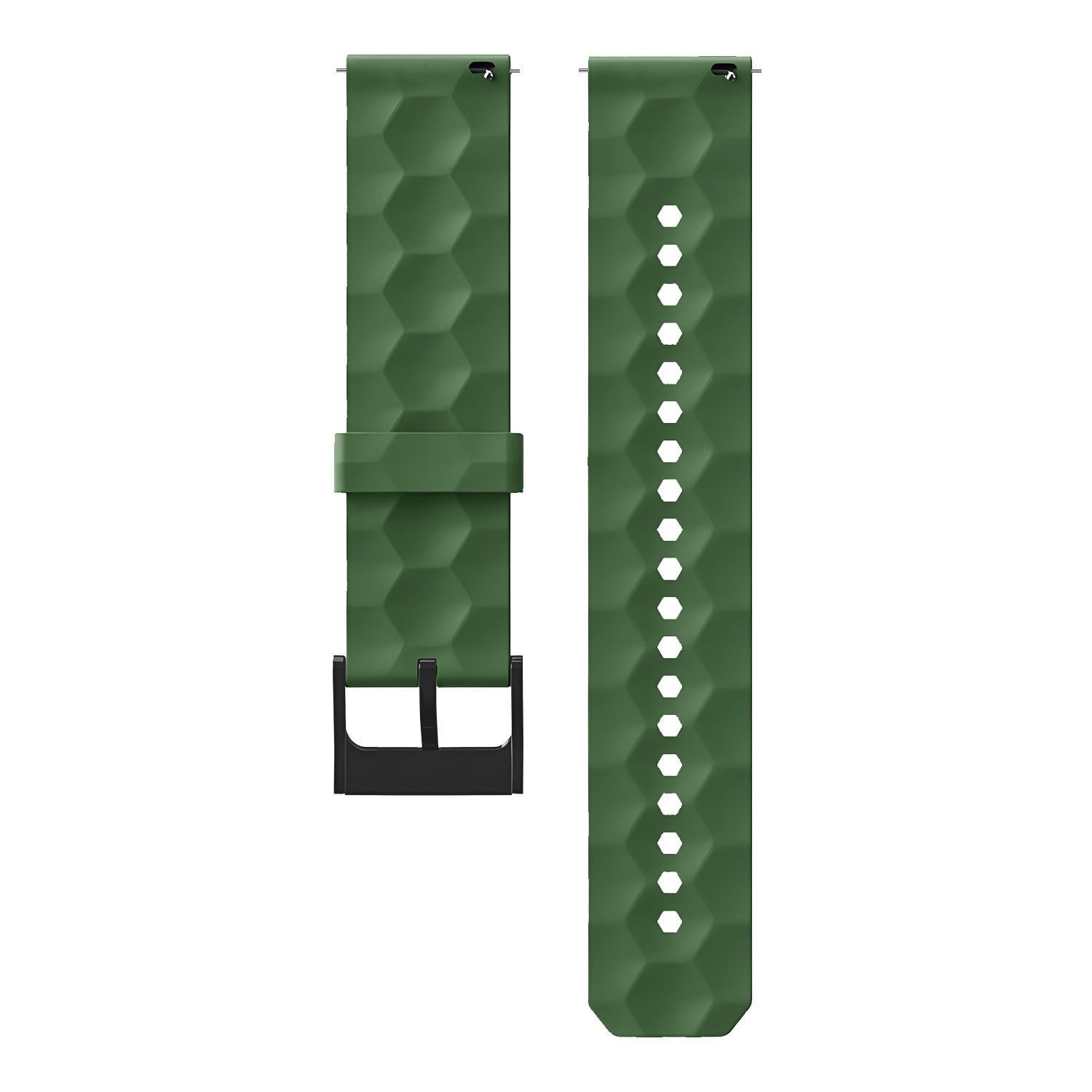 Bracelet silicone Hexa Oppo Watch X2 (vert militaire)