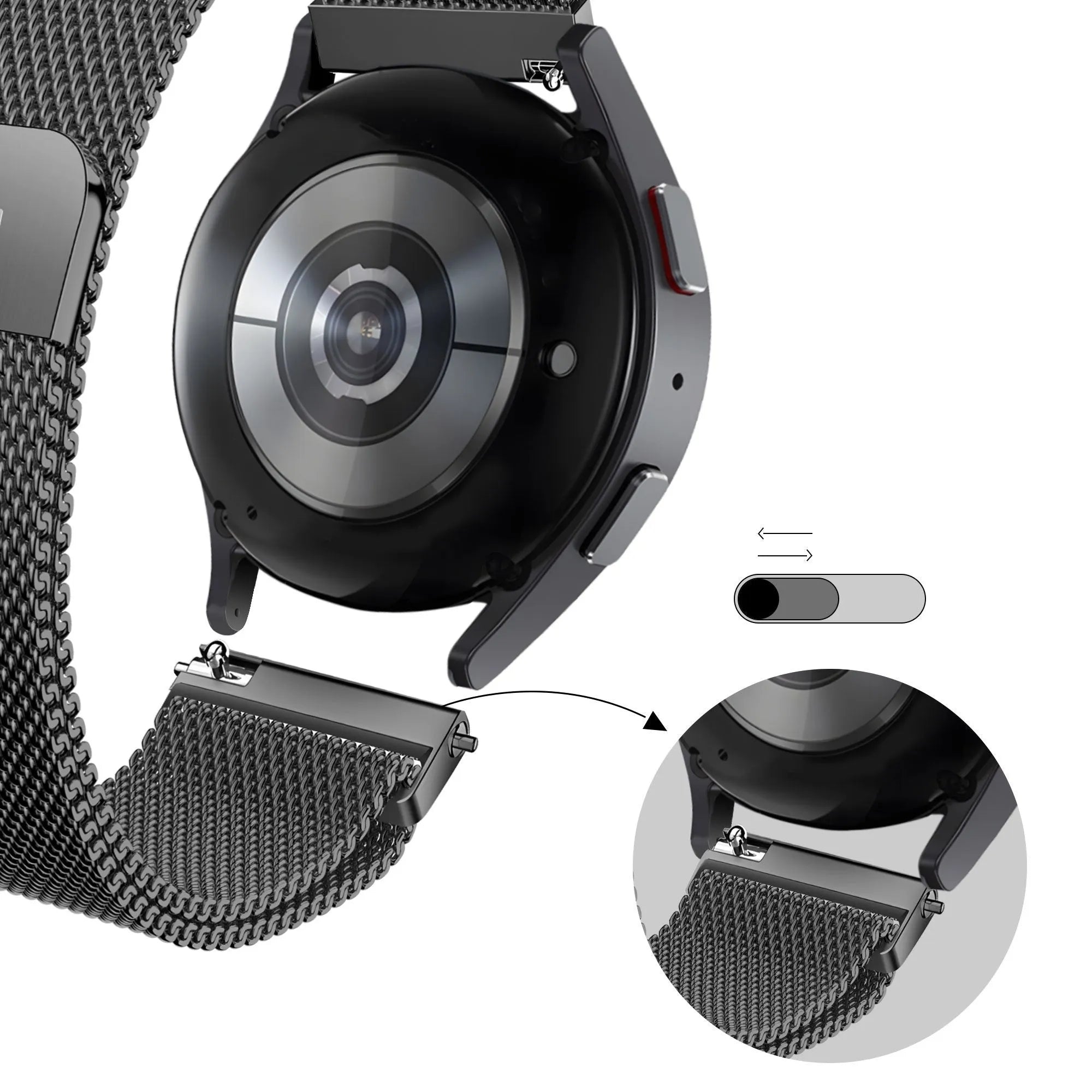 BALR Bracelet milanais Fossil Gen 5e 44mm (noir)