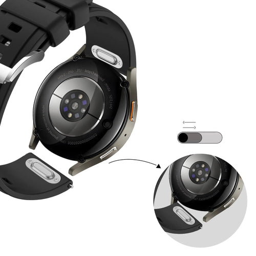 Bandz Levowatch DOITX2 Silicone Strap 'Easy Fit' (Black)