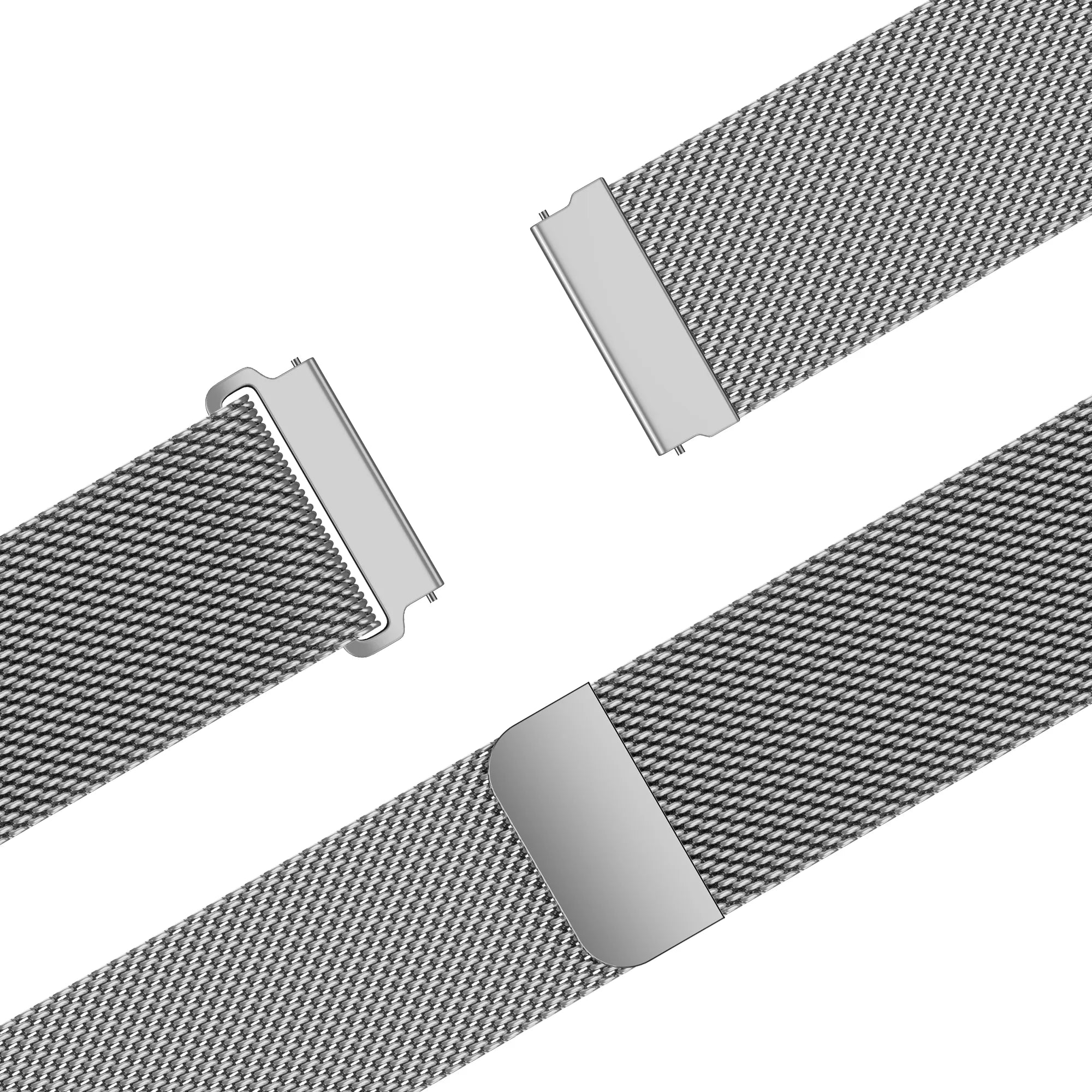 Bandz Levowatch Tiny Milanese Strap 'Easy Fit' (Silver)