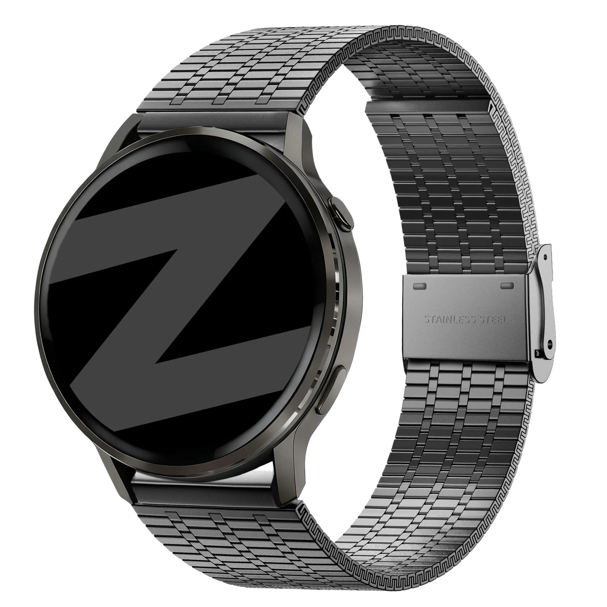Bandz Garmin Forerunner 170 Adjustable Steel Strap (Black)
