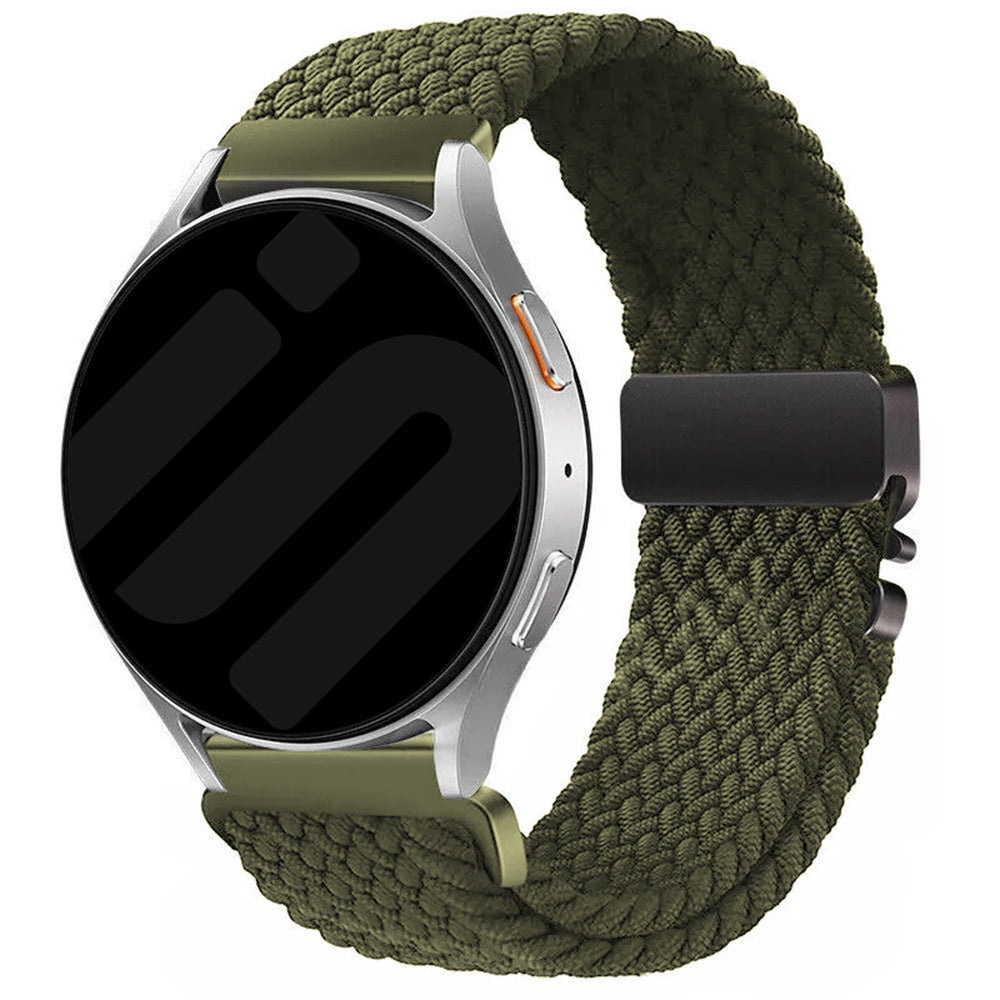 Bracelet tressé Samsung Galaxy Watch 7 - 40mm avec P-boucle (vert)