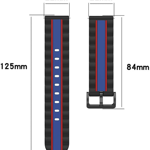 Amazfit Active Max Special Edition Strap (Black/Blue)