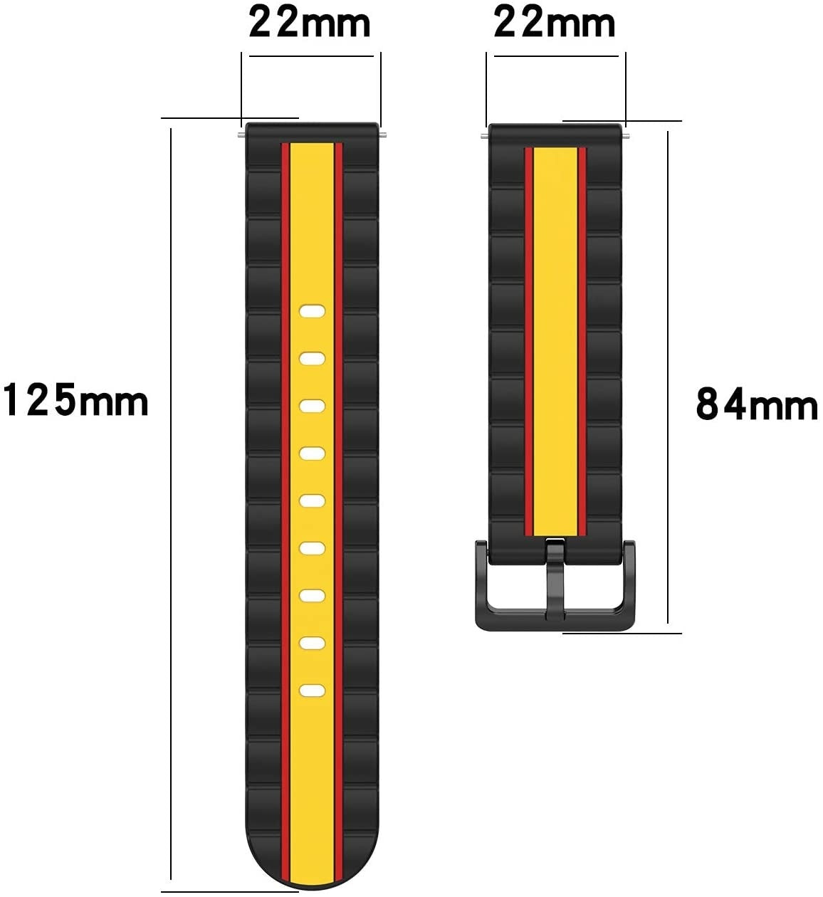 Redmi Watch 5 Lite Special Edition Strap (Black/Yellow)