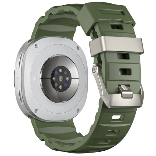 Bracelet silicone extreme Samsung Galaxy Watch 9 - 40mm (vert militaire)