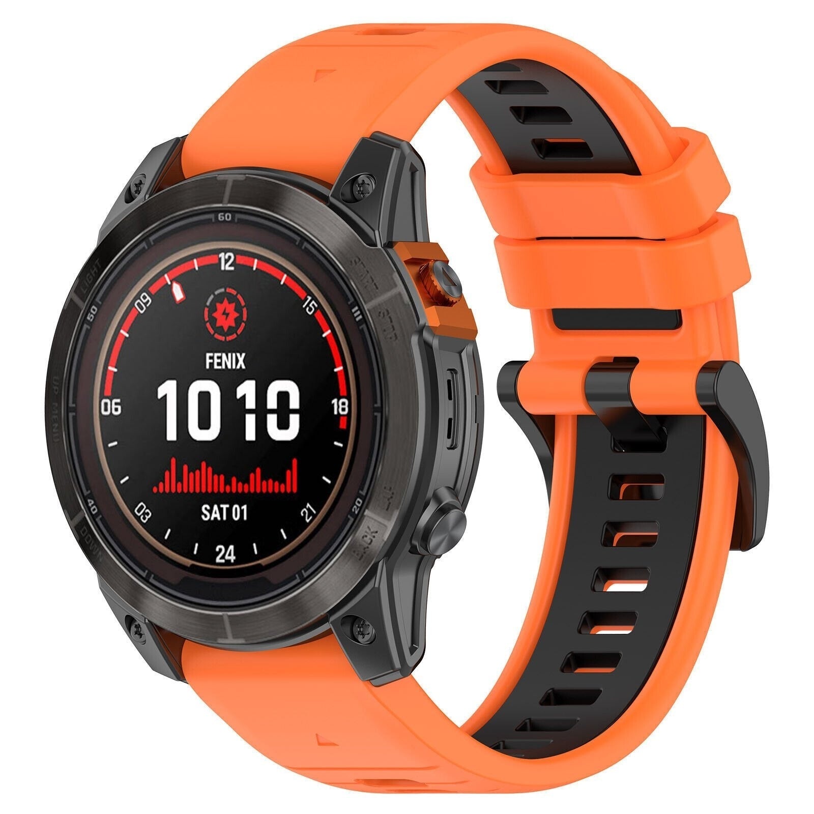 Garmin MARQ Sport Buckle Strap (Orange/Black)