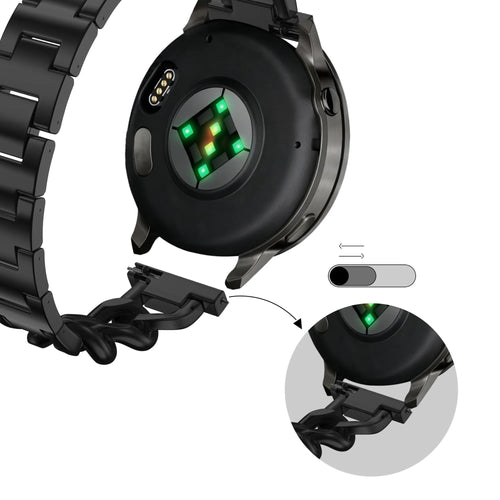 Bandz Bracelet metal 'Chains' OnePlus Watch 3 - 43mm (noir)
