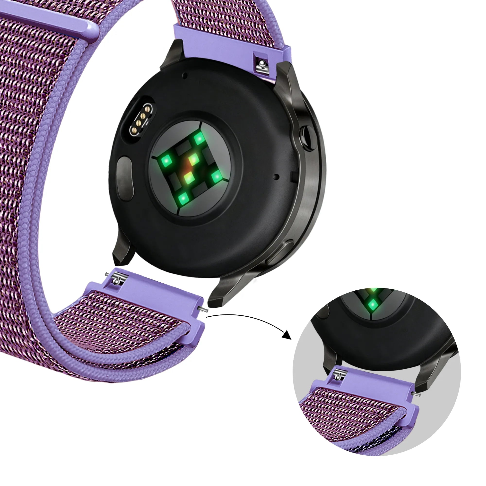 Bandz Bracelet nylon Loop Garmin Venu 4 - 41mm (lila)