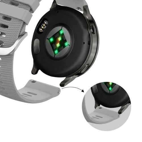 Bandz Bracelet silicone 'Deluxe' Garmin Venu 2s (gris)