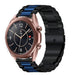 Bracelet acier Samsung Galaxy Watch 3 41mm (noir/bleu)