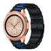 Bracelet acier Samsung Galaxy Watch 42mm (noir/bleu)