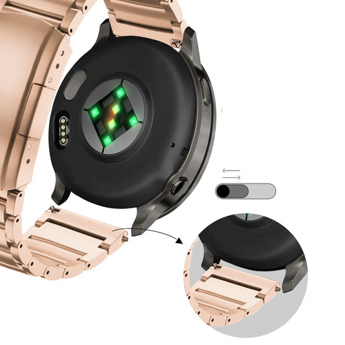 Bandz Bracelet titane Garmin Venu 2 Plus (or rose)
