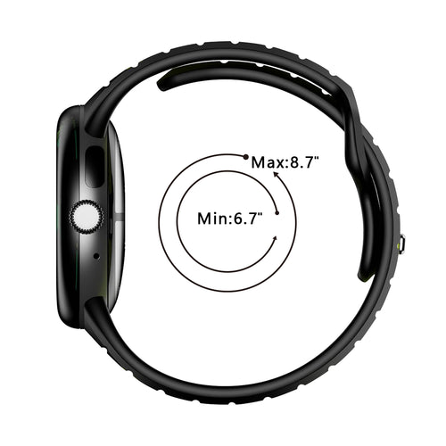 Google Pixel Watch 5 - 45mm Sport Duo Strap (Orange/Black)