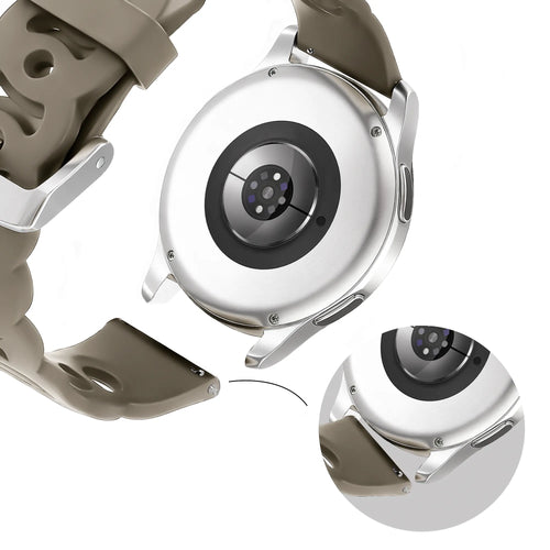 Bandz Bracelet silicone 'Chaînes' Amazfit GTS 4 (beige-marron)