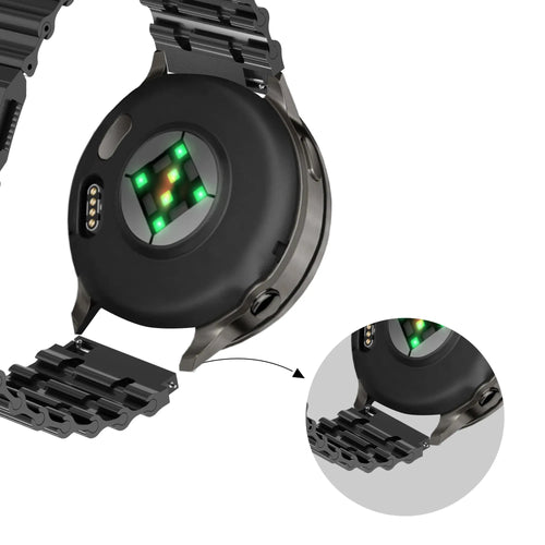Bandz Bracelet acier premium 'Ocean' Polar Grit X Pro (noir)