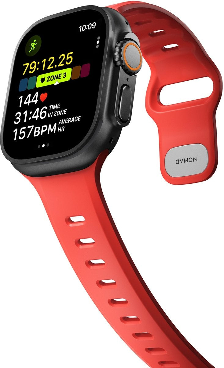 Nomad Bracelet silicone Tempo Apple Watch (corail)