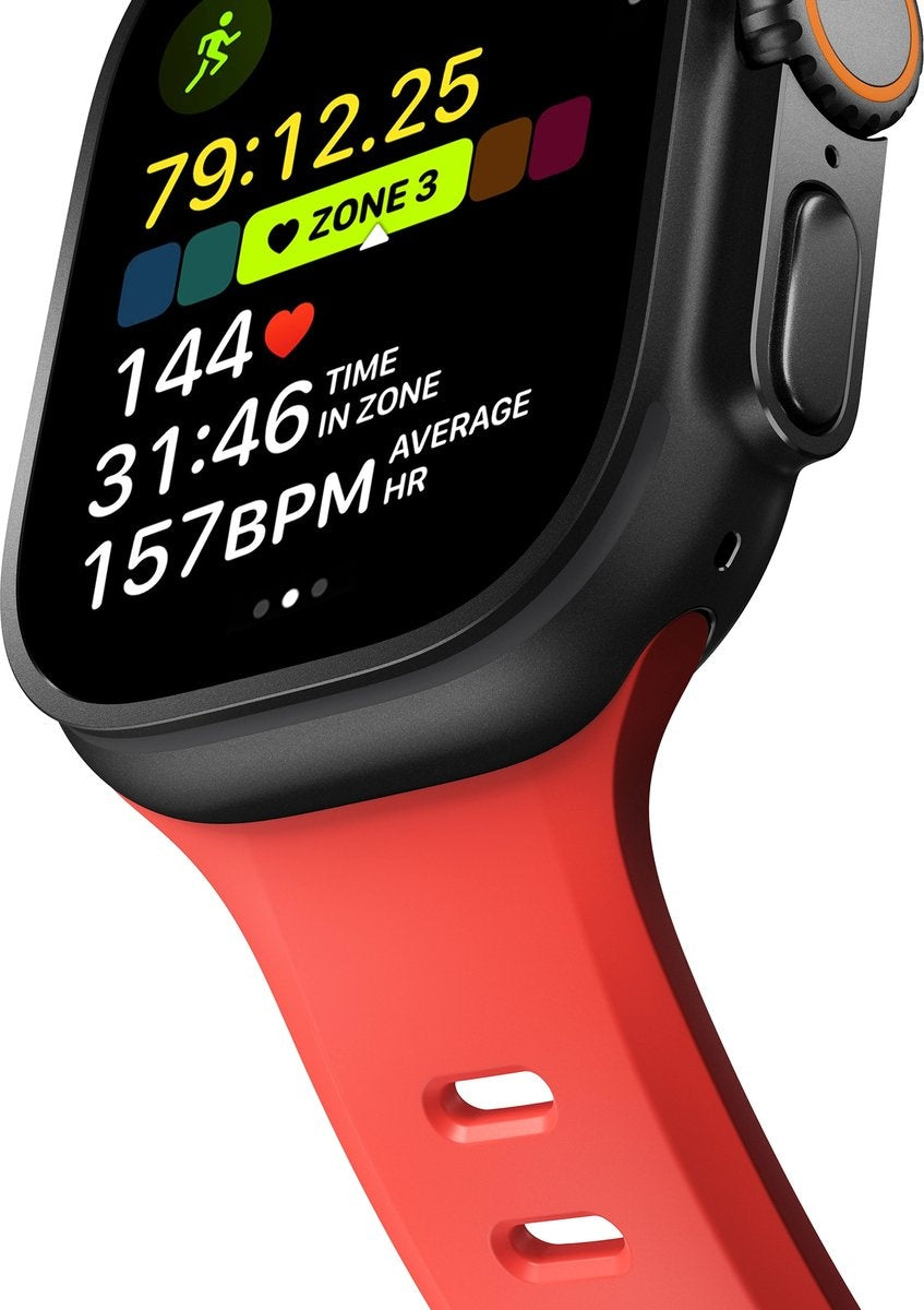 Nomad Bracelet silicone Tempo Apple Watch (corail)