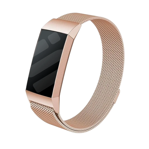 Bracelet Milanais Fitbit Charge 3 (or rose)