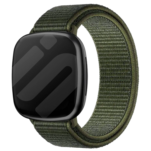Bracelet nylon Fitbit Versa 3 (vert)