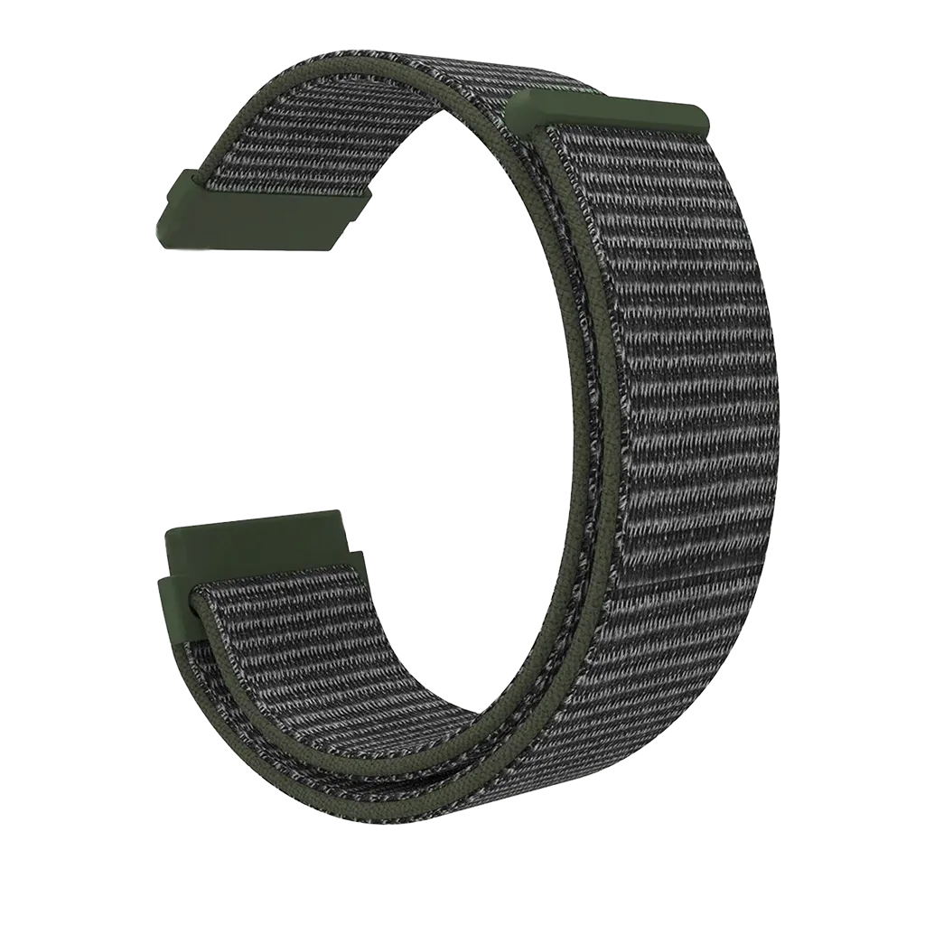 Fitbit Versa 3 Nylon Strap (Grey-Green)