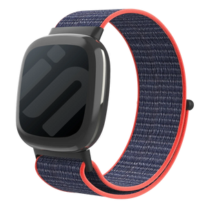 Bracelet nylon Fitbit Versa 4 (rose/indigo)