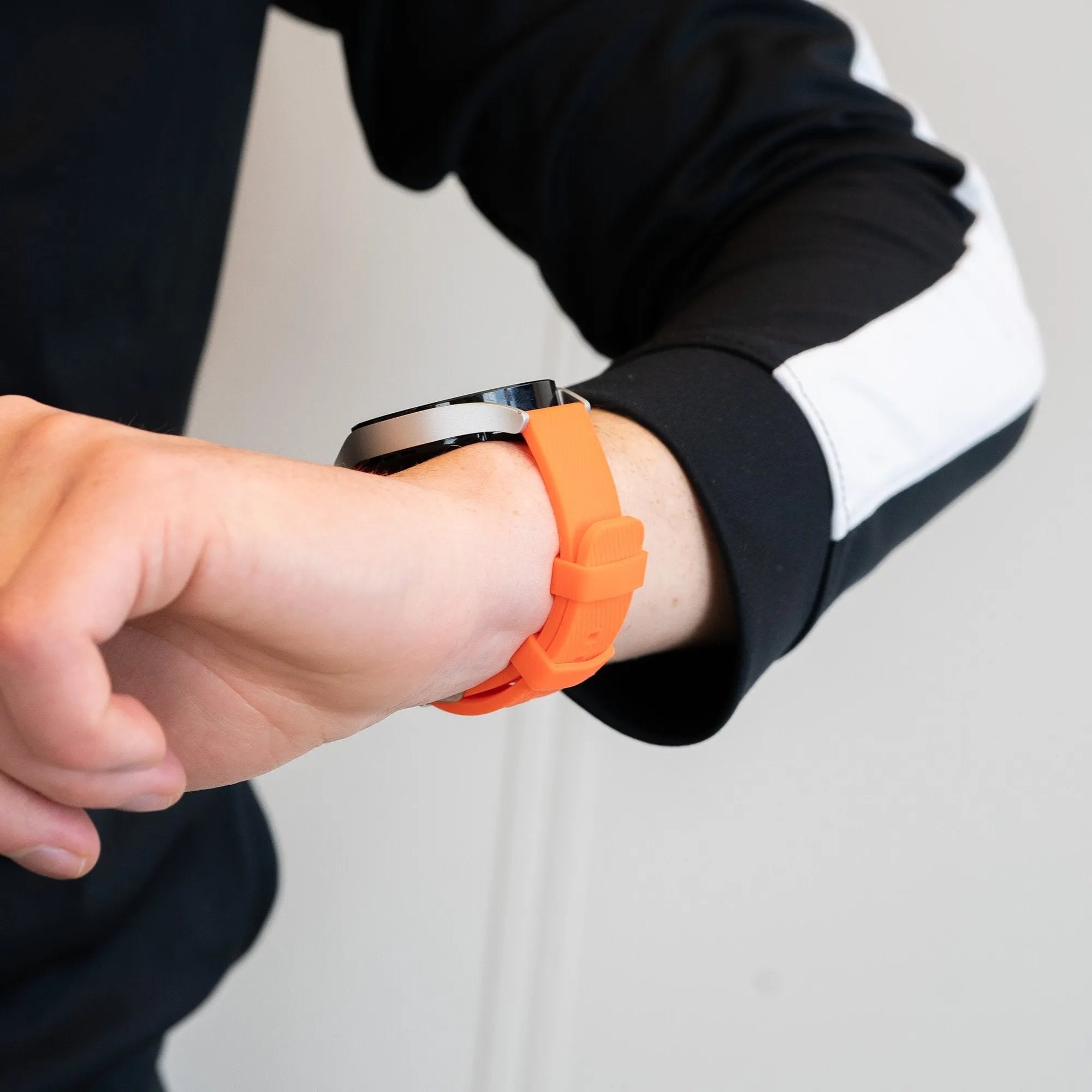 Bandz Bracelet silicone 'Deluxe' Levowatch DOITX2 (orange)