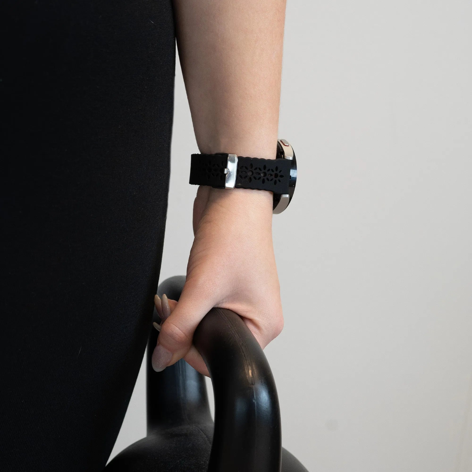 Bandz Levowatch Eve Patterned Silicone Strap (Black)