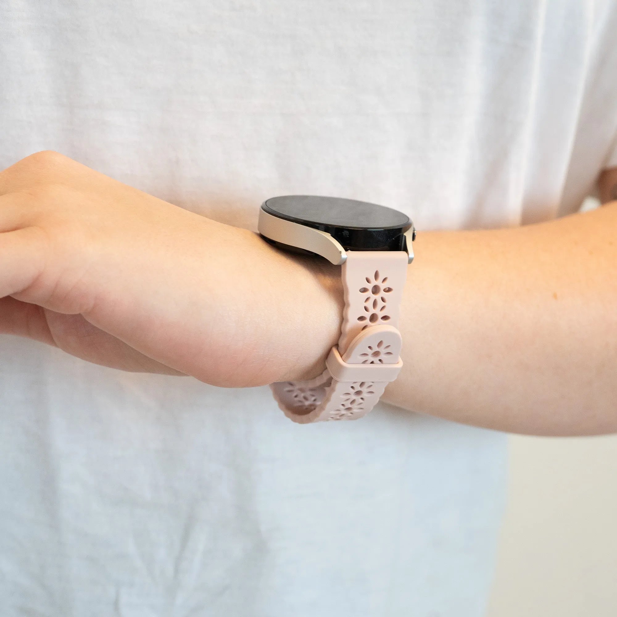 Bandz Levowatch Eve Patterned Silicone Strap (Pink)