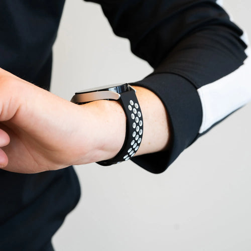 Bandz Levowatch Tiny Sport Strap 'Deluxe' (Black/White)