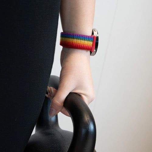 Bandz Levowatch Edgy Nylon Loop Strap (Rainbow)