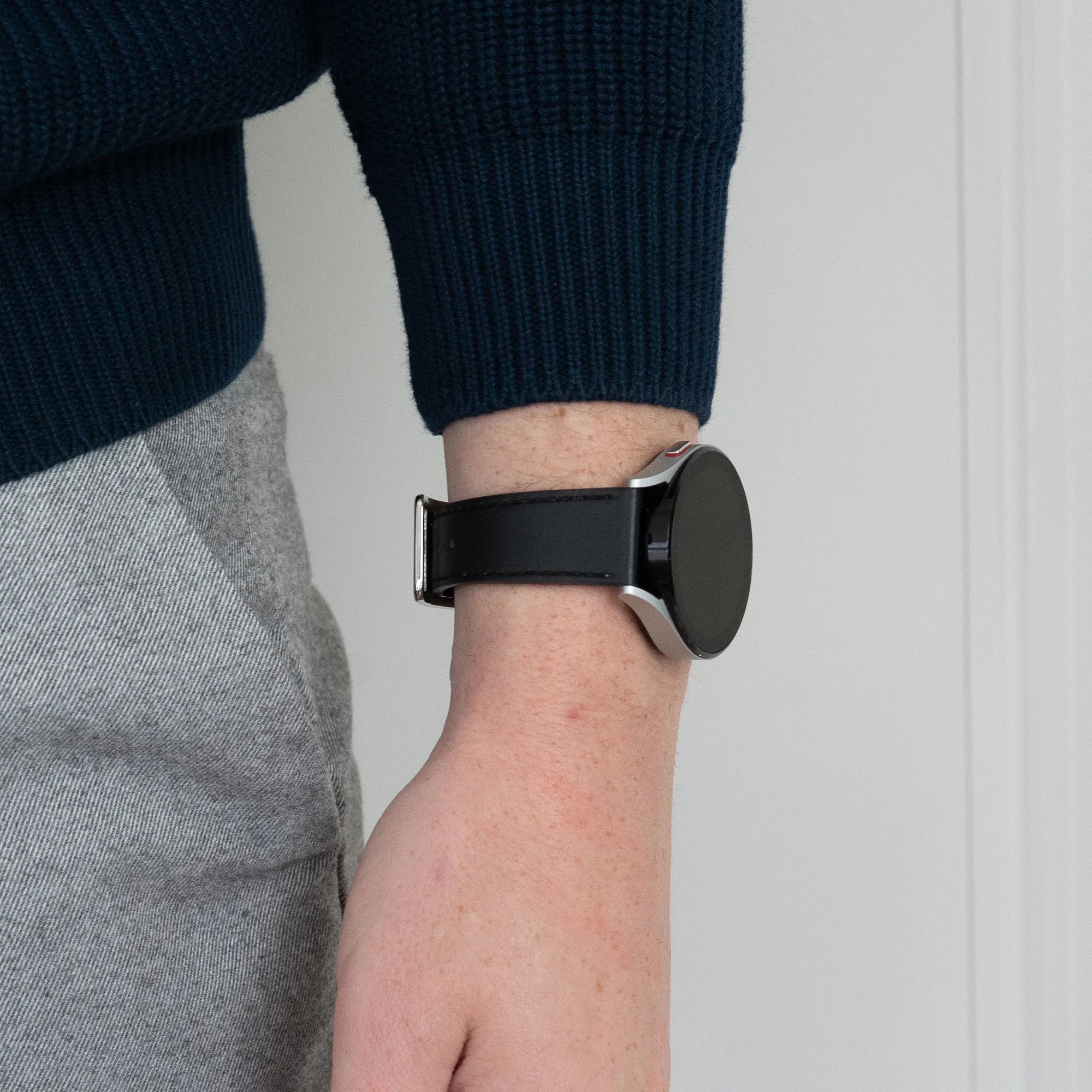 Bandz Bracelet cuir 'Deluxe' ICE Smart TKS Rectangular 1.41 (noir)