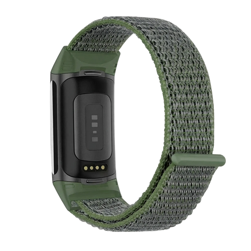 Bracelet nylon Fitbit Charge 6 (verde)