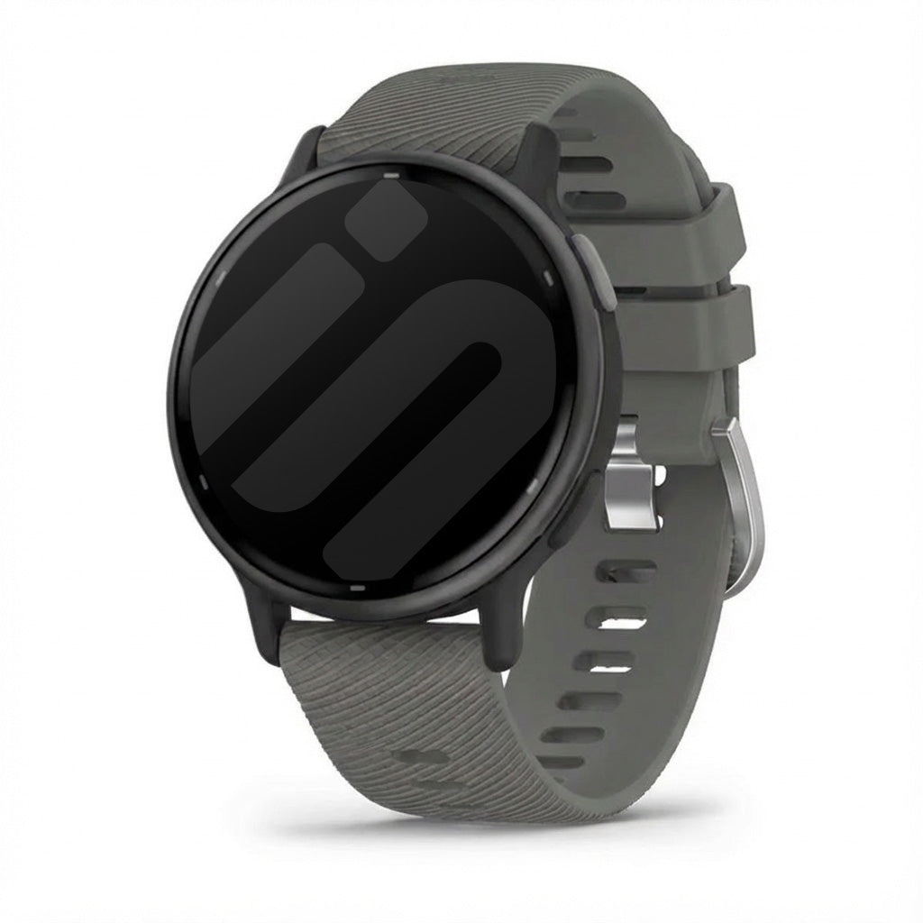 Bracelet silicone Garmin Vivoactive 5 (gris fonce)