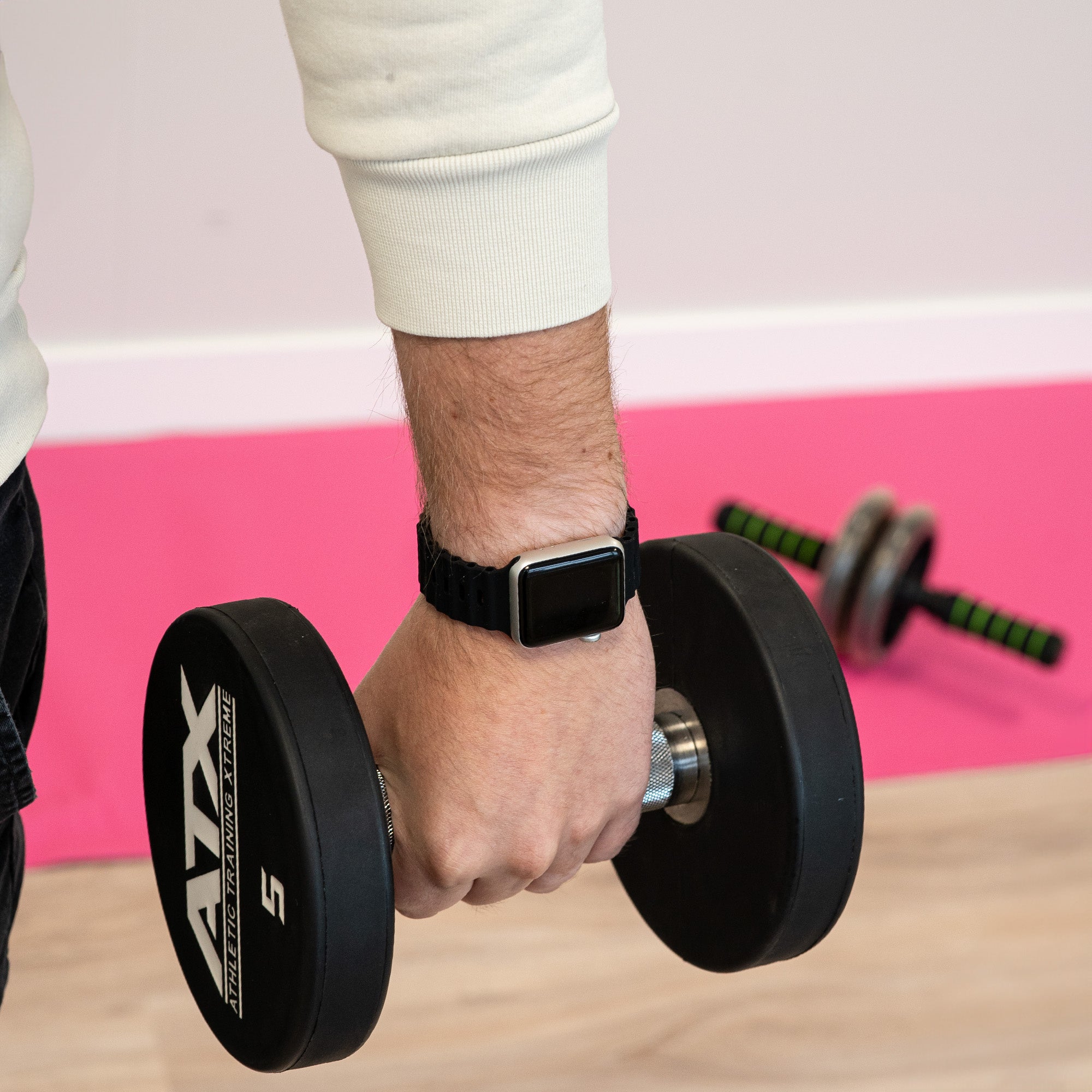 Bracelet Ocean Apple Watch avec fermeture à pression (noir)