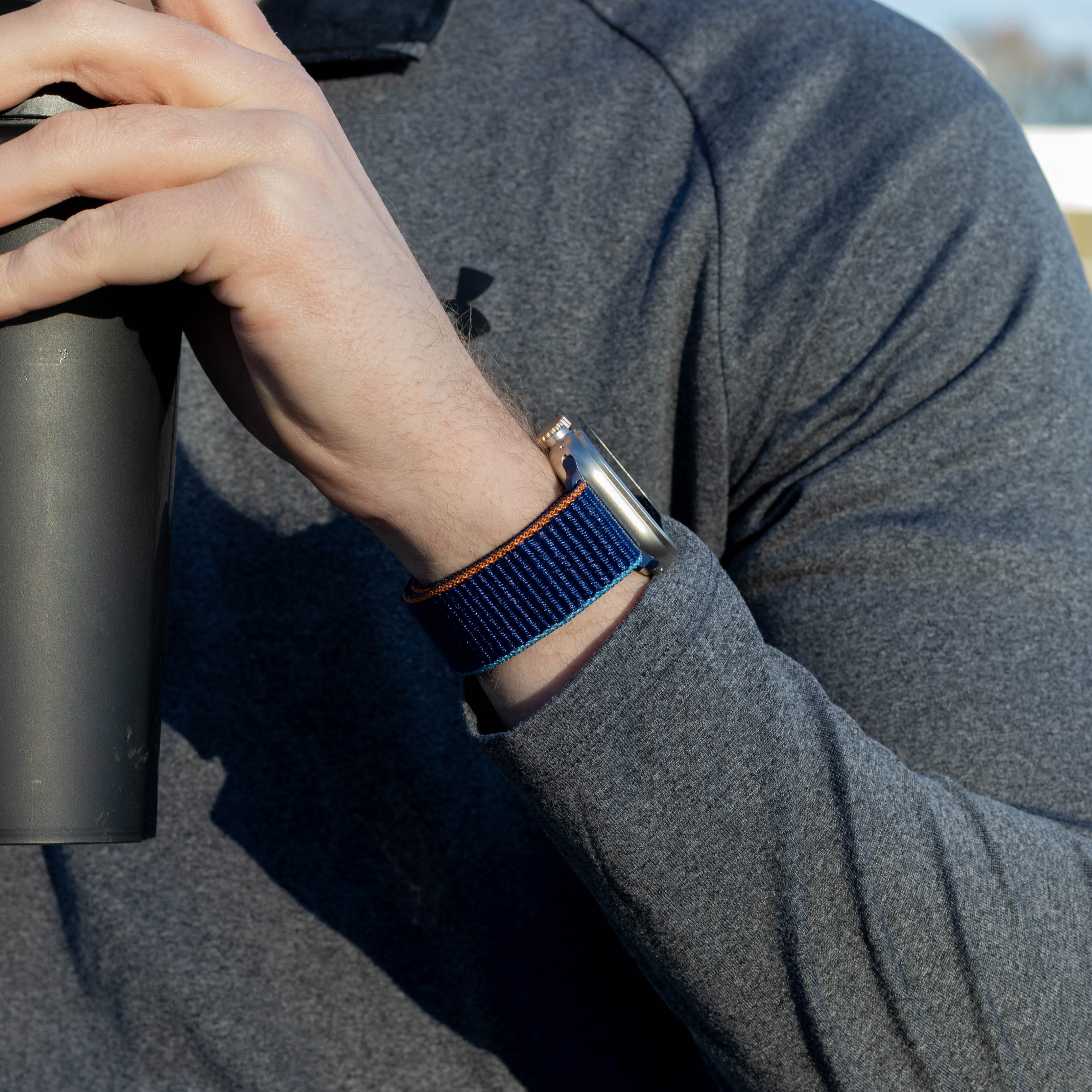 Bandz Bracelet nylon 'Classic' boucle en P Apple Watch Ultra (bleu foncé)