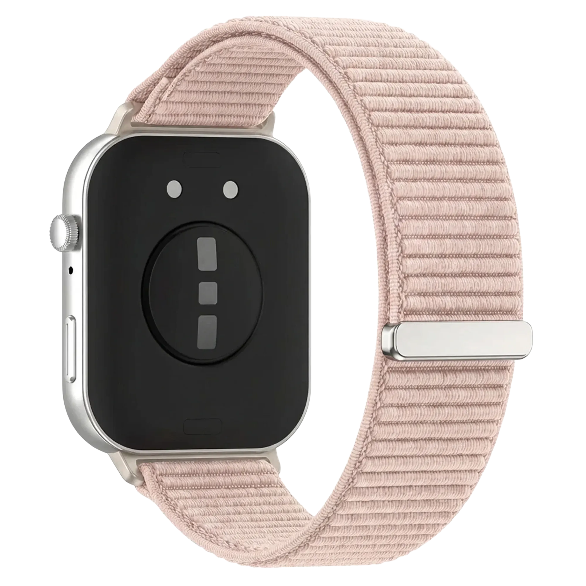 Bracelet nylon ondulé Huawei Watch Fit 5 Pro (rose pâle)