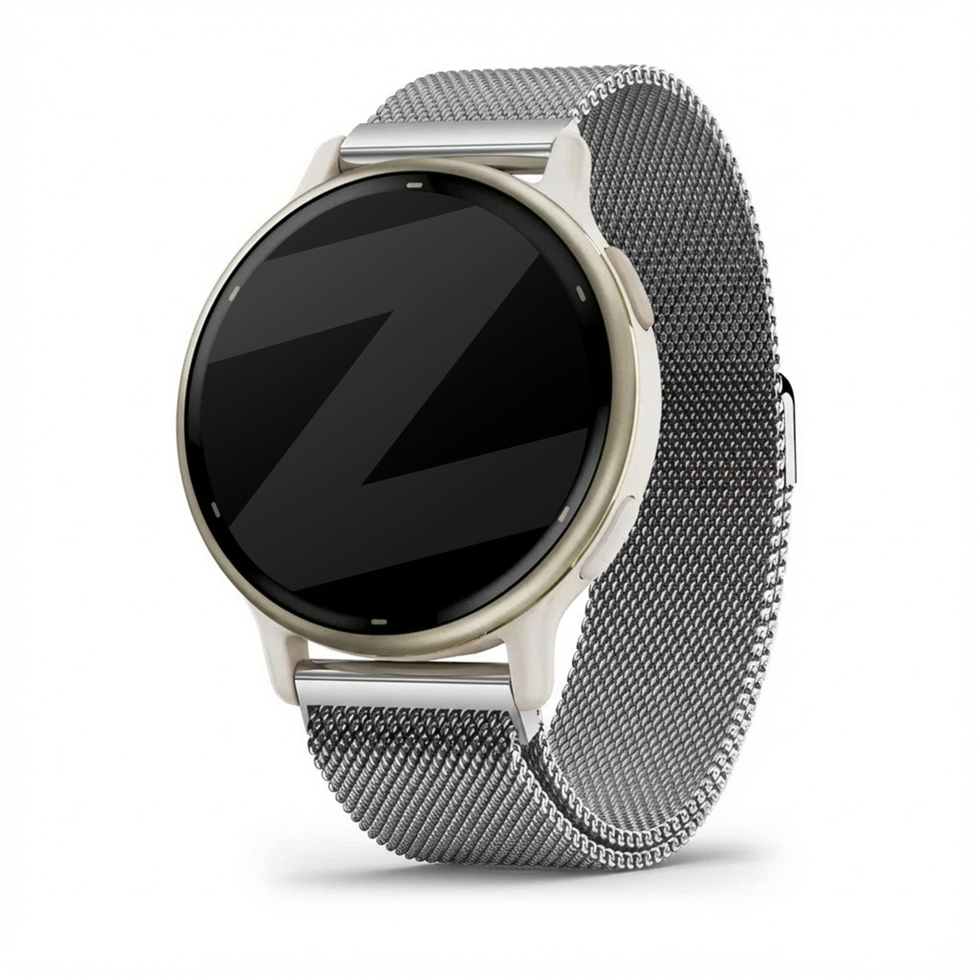 Bandz Bracelet milanais Garmin Vivoactive 5 (argent)