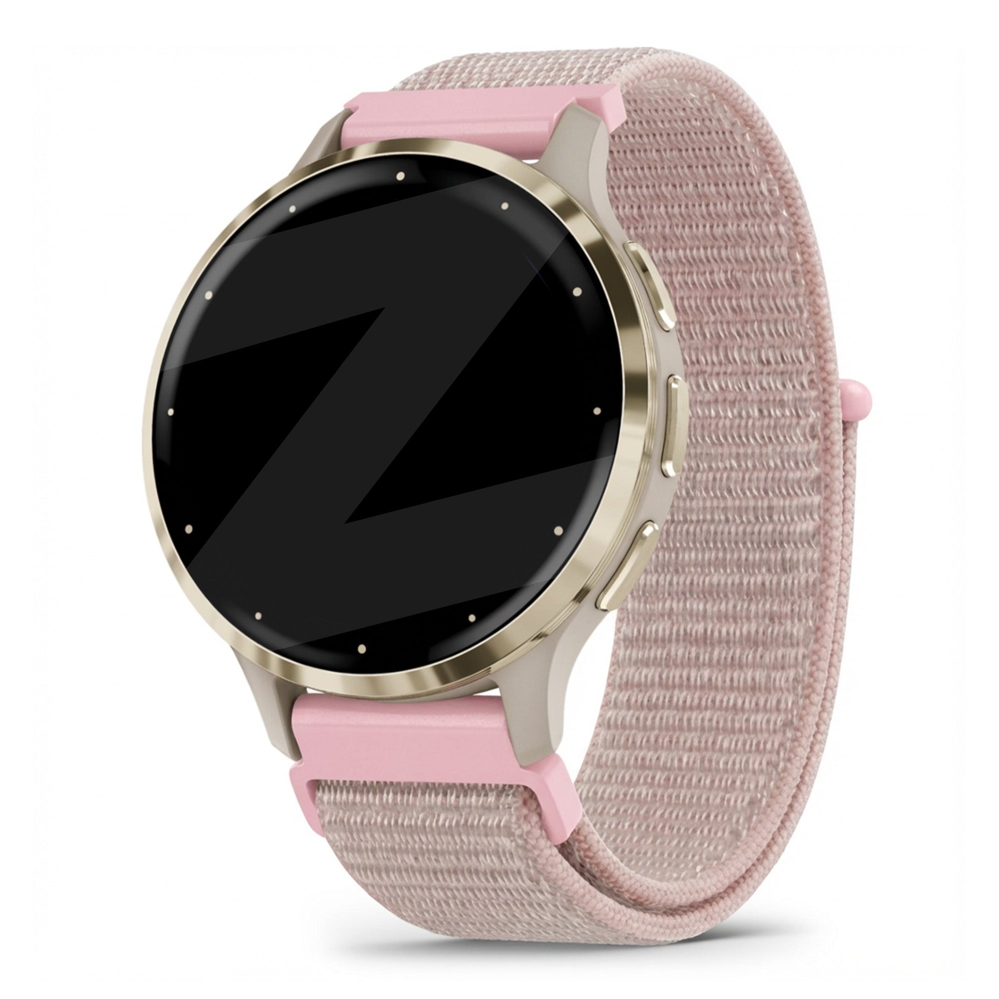Bandz Bracelet nylon Loop Garmin Venu 3s (rose or)